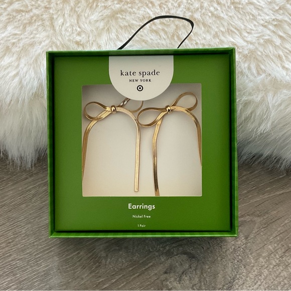kate spade Jewelry - ♠️🎀 kate spade x Target Bow Drop Stud Earrings **Limited Edition**
